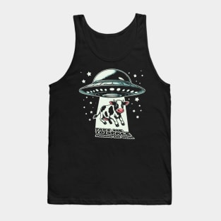 Alien Invasion For Cow Tank Top